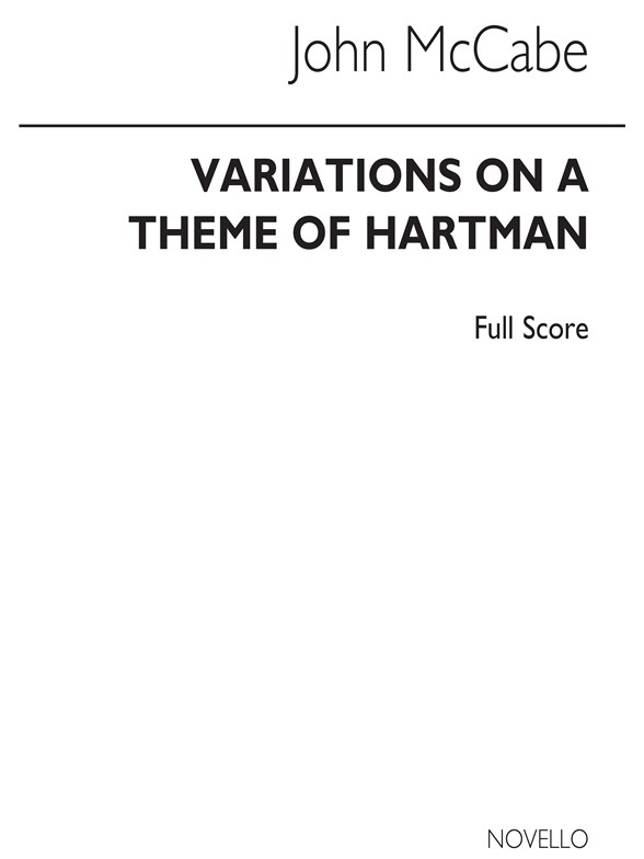 McCabe: Variations On A Theme Of Hartman (Study Score)