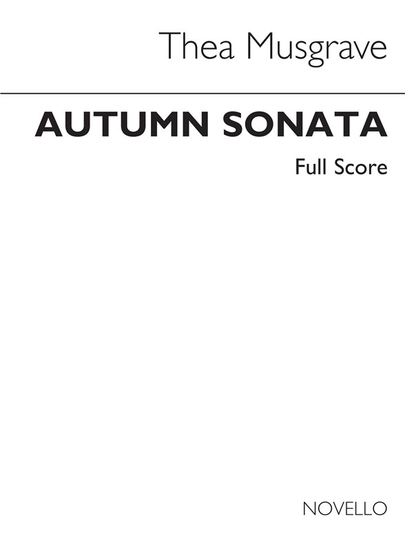 Musgrave: Autumn Sonata (Score)