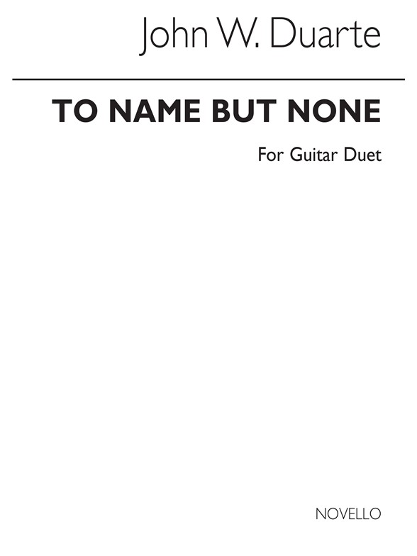 Duarte: To Name But None for 2 Guitars