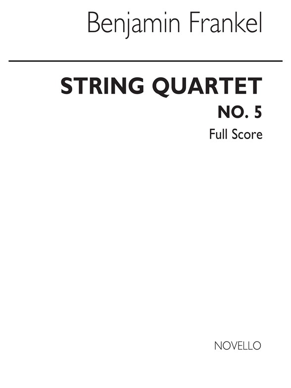 Frankel: String Quartet No.5 (Score)