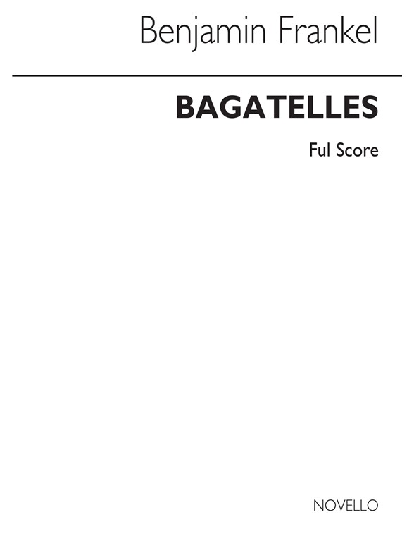 Frankel: Bagatelles For 11 Instruments (Score)