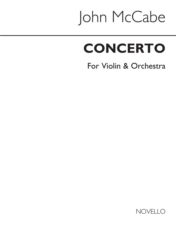 John McCabe: Concerto For Violin (Sinfonia Concertante) (Violin/Piano)