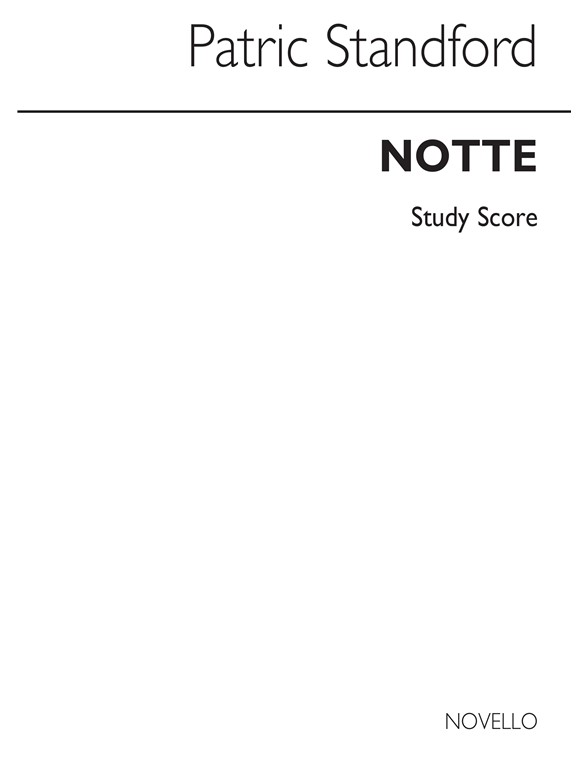 Standford: Notte For Chamber Orchestra (Study Score)