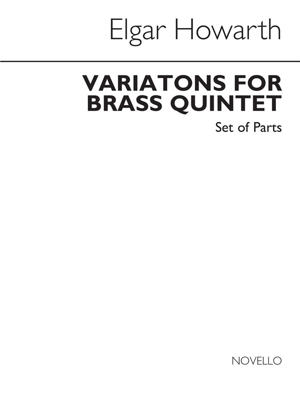 Howarth: Variations For Brass Quintet (Parts)