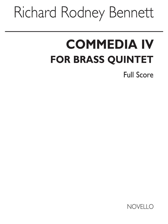 RR Bennett: Commedia IV (Score)