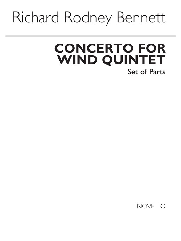 RR Bennett: Concerto For Wind Quintet (Parts)