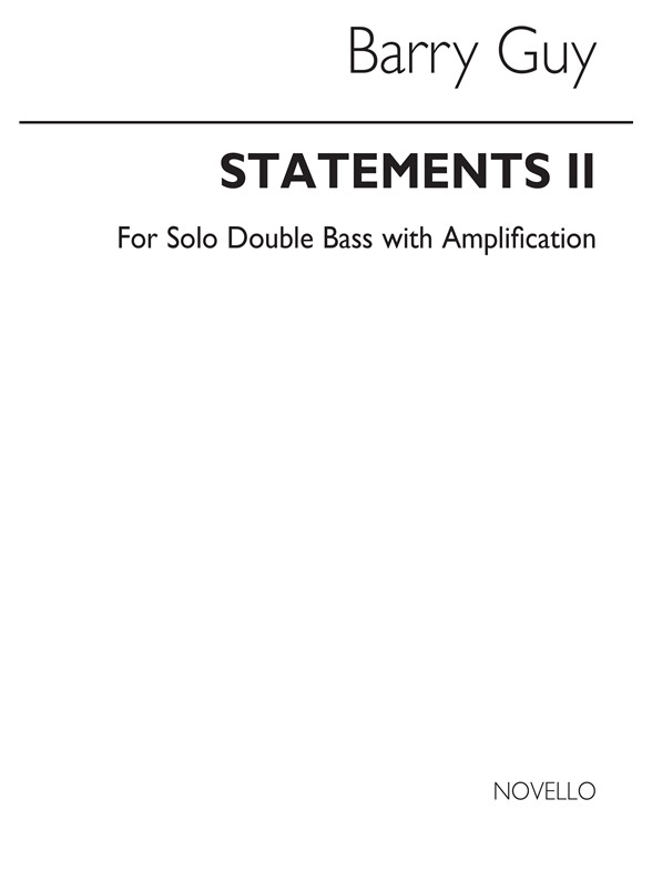 Guy: Statements II for Double Bass