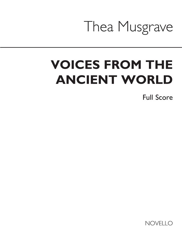 Musgrave: Voice From The Ancient World (Score)