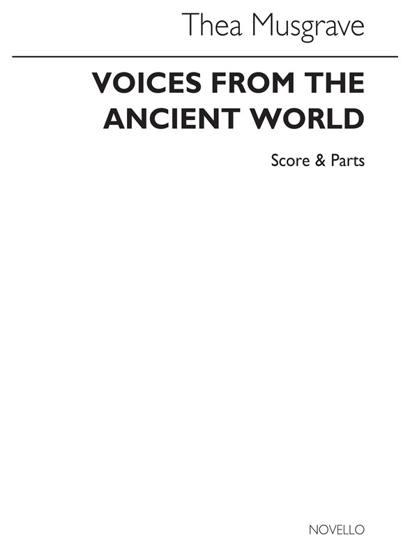 Musgrave: Voices From The Ancient World 3 Flt/Perc (Score and Parts)