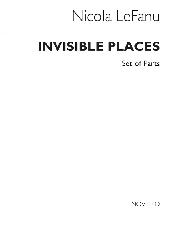 Lefanu Invisible Places Clt/str 4tet Pts