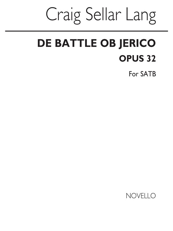 C.S. Lang: De Battle Of Jericho for SATB Chorus