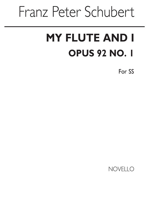 Schubert My Flute And I (German/English) Unis