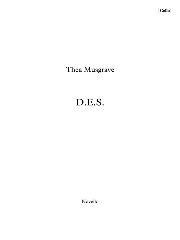 Thea Musgrave: D.E.S. - In Celebration