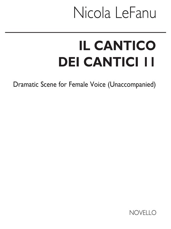 Lefanu: Il Cantico Dei Cantici II for Female Voice