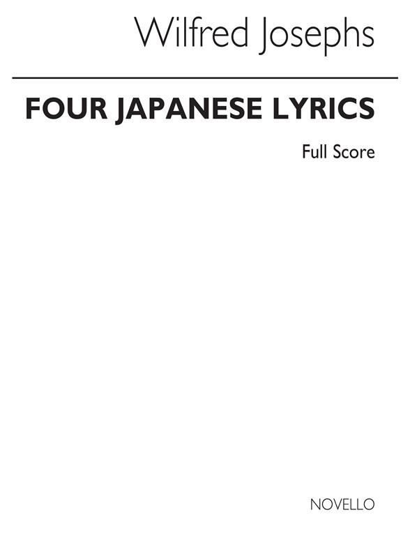 Josephs: Four Japanese Lyrics (Score)