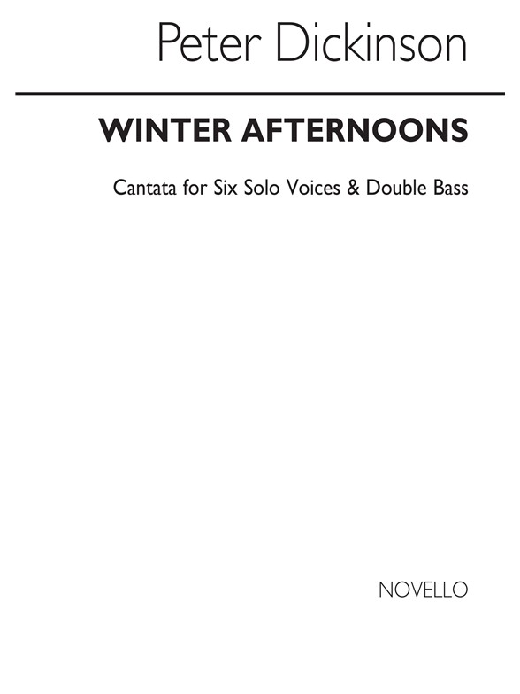 Dickinson: Winter Afternoons for AATTBB Chorus and Double Bass