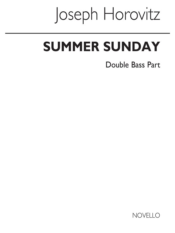 Horovitz: Summer Sunday (Double Bass Part)