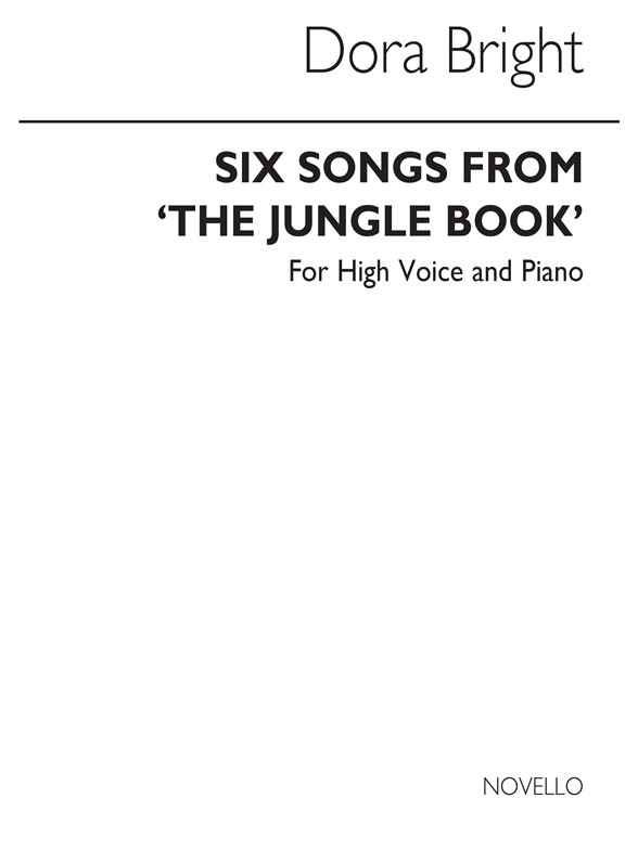 Bright, D Jungle Book Six Songs High Voice And Piano
