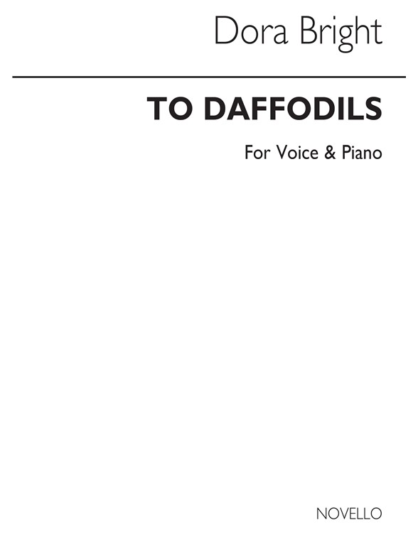 Bright To Daffodils Voice And Piano