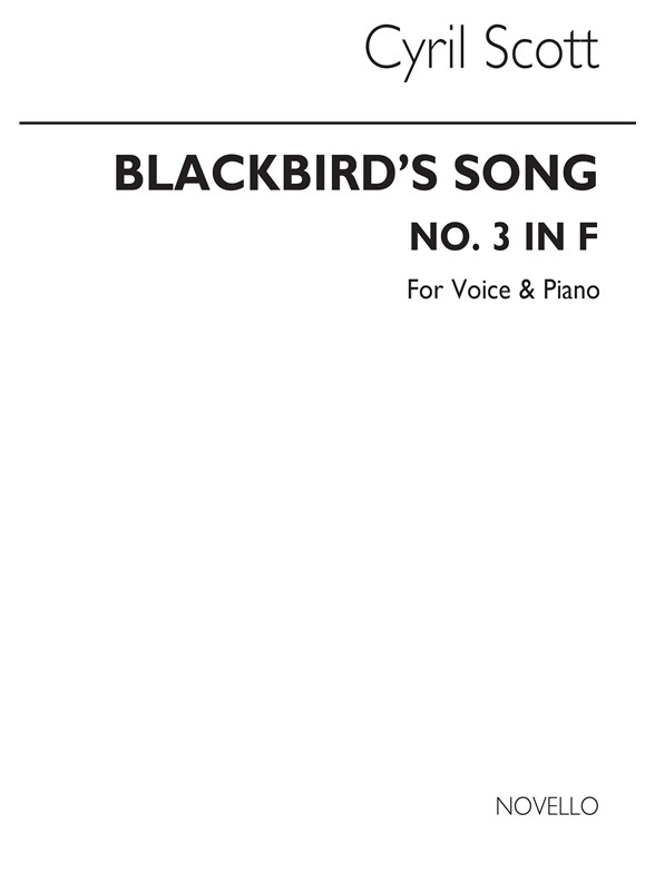 Scott: Blackbird's Song for Medium Voice and Piano acc.