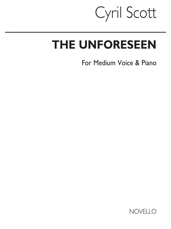Cyril Scott: The Unforeseen Op74 No.3-medium Voice/Piano (Key-c)