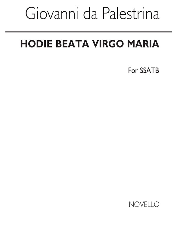 Palestrina Hodie Beata Virgo Maria Ssatb/Pf (For Rehearsal Only)_