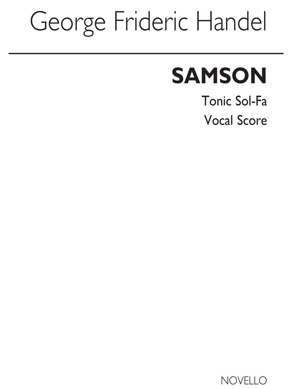 G.F. Handel: Samson - Vocal Score (Tonic Sol-Fa)