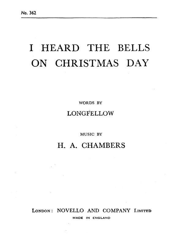 H.A.Chambers: I Heard The Bells On Christmas Day
