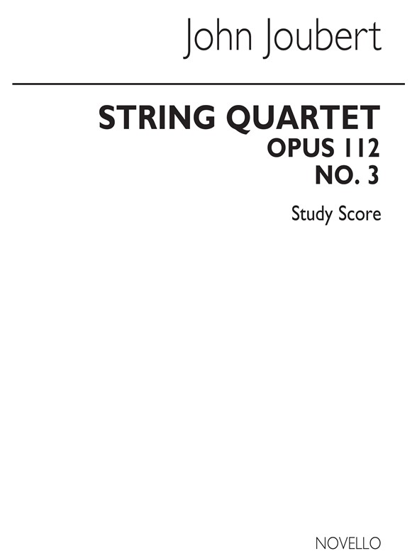 John Joubert: String Quartet No.3 (Score)