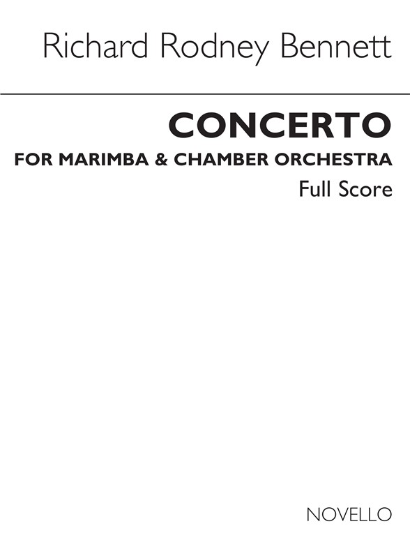 RR Bennett: Concerto For Marimba & Chamber Orchestra (Full Score)