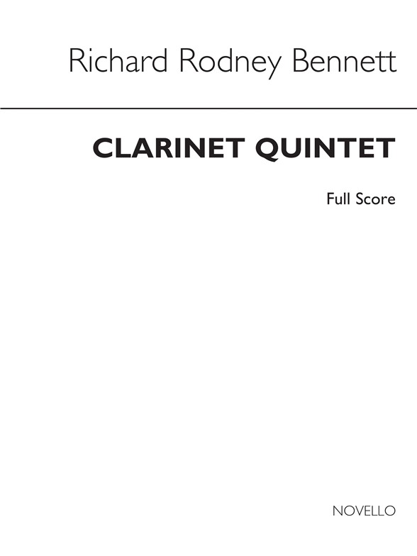 RR Bennett: Clarinet Quintet (Score)