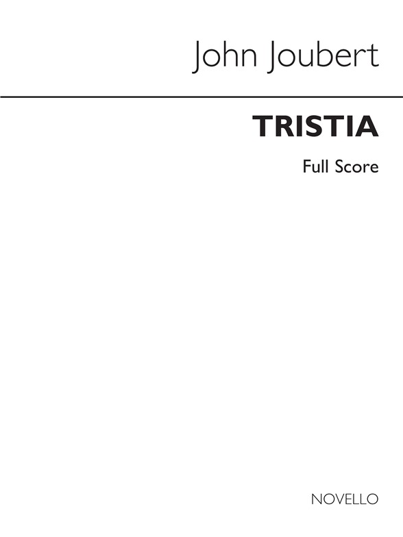 John Joubert: Tristia Op 118 (Score and Parts)