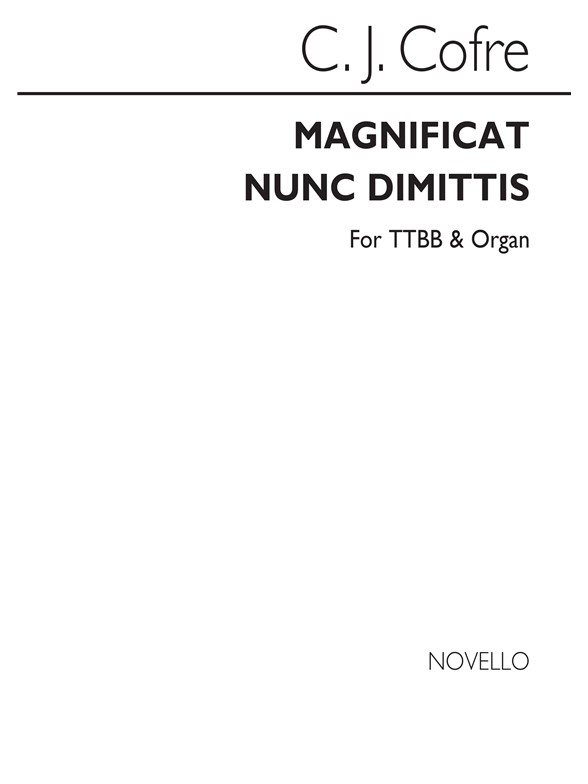 CORFE CJ MAGNIFICAT AND NUNC DIMITTIS TTBB & ORGAN CHORAL
