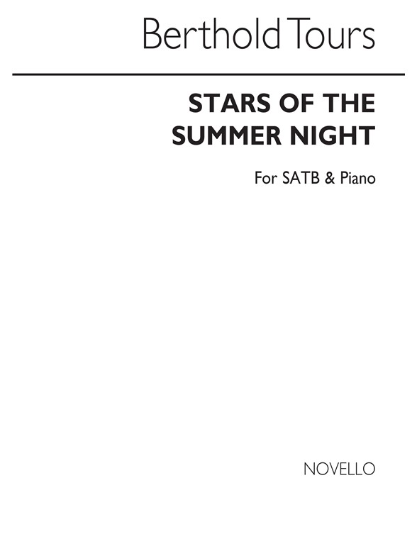 Berthold Tours: Stars Of The Summer Night Satb/Piano