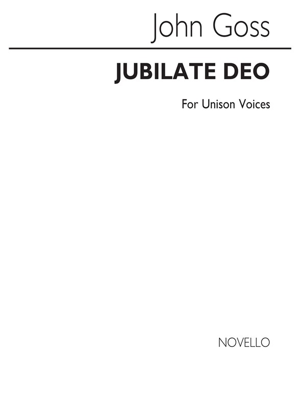 Goss Jubilate Deo In A Unison