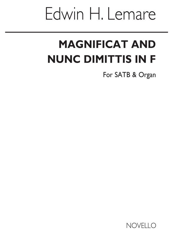 Edwin Lemare: Magnificat And Nunc Dimittis In F (Cocks Edition)