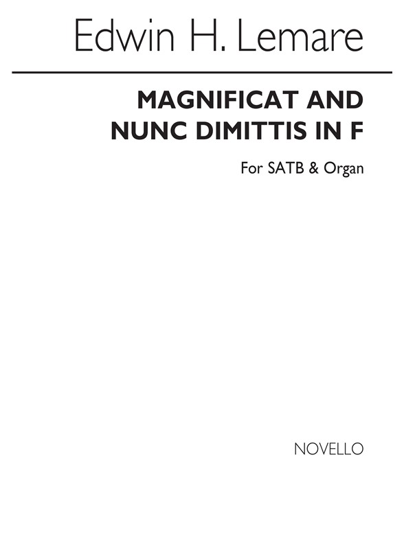 Edwin Lemare: Magnificat And Nunc Dimittis In F (Novello)