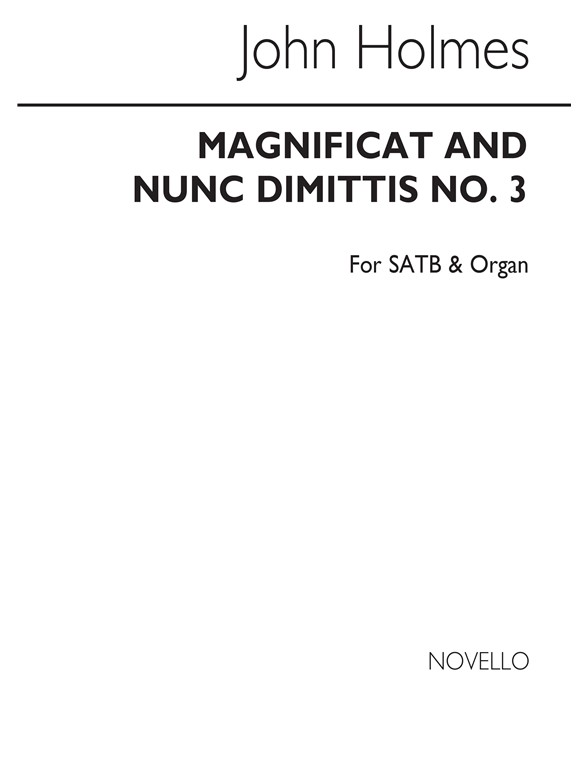 Holmes Magnificat And Nunc Dimittis (Pcb 890)