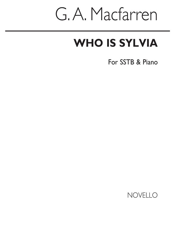 Macfarren Who Is Sylvia? Sstb/Piano