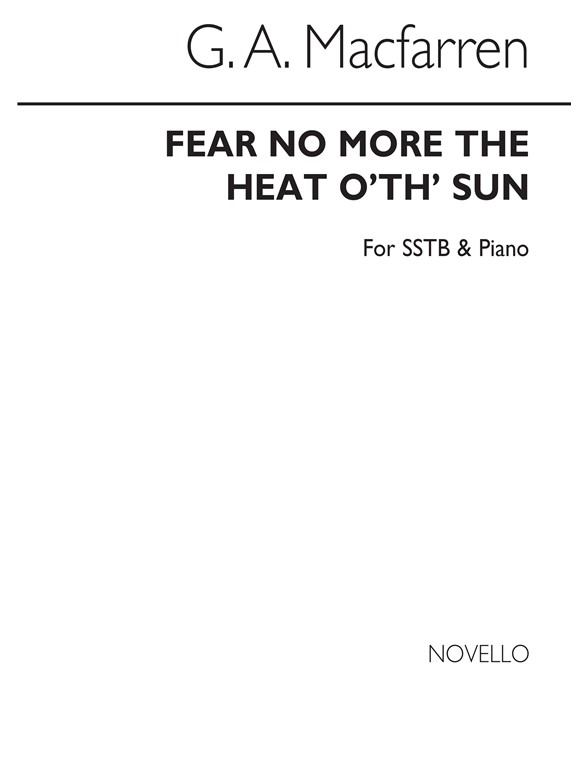 Macfarren Fear No More The Heat O' Th' Sun Sstb/Piano