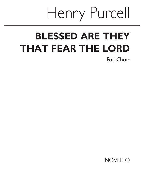Purcell, H Blessed Are They That Fear The Lord