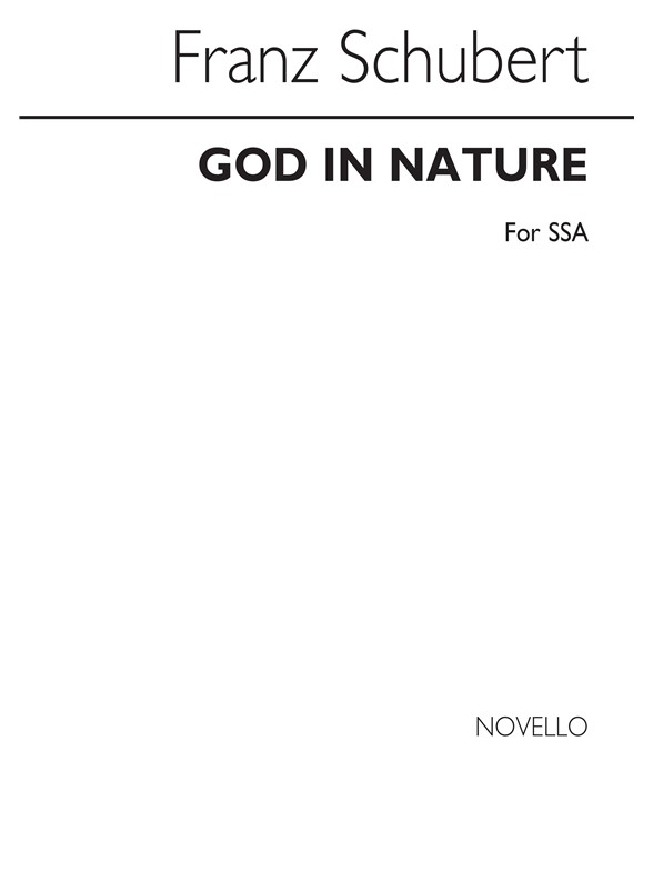 Schubert God In Nature Ssa
