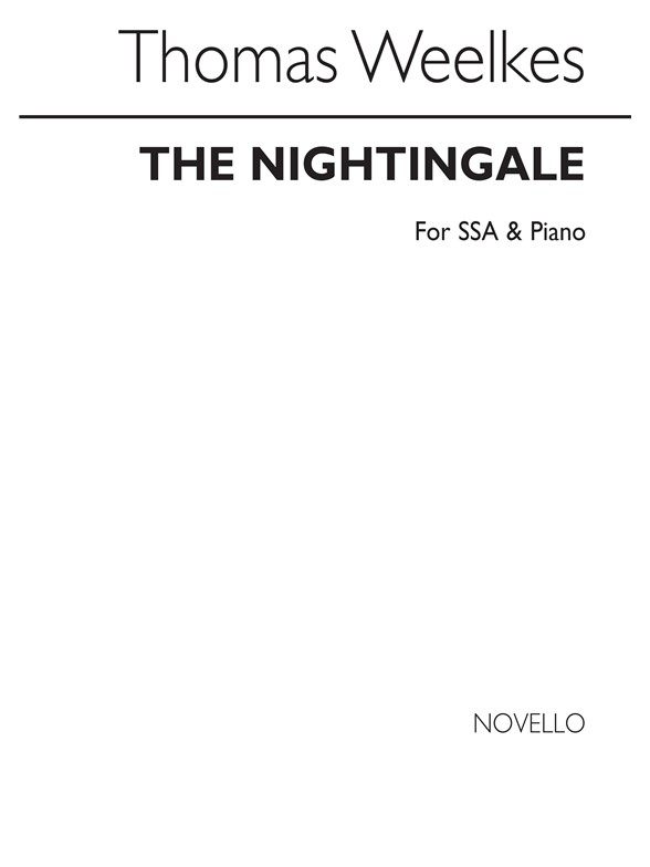 Weelkes The Nightingale Ssa/Piano