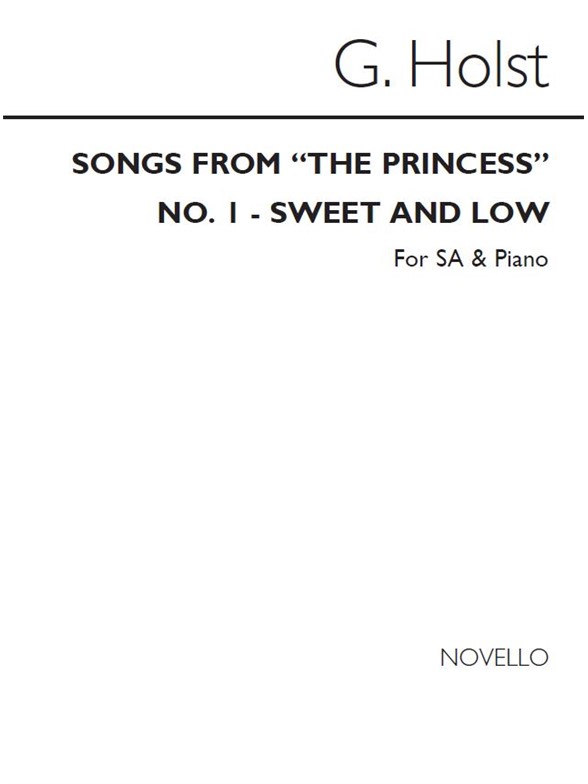 Gustav Holst: Sweet And Low for SA and Piano