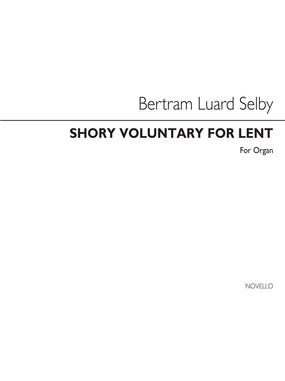 Selby Short Voluntary For Lent Organ