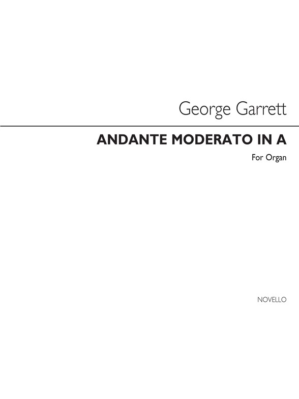 Garrett Andante Moderato In A Organ