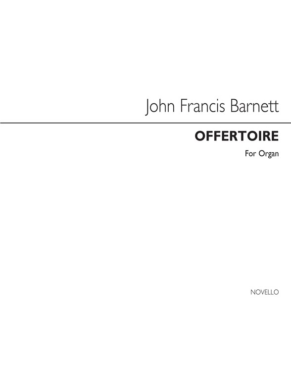 John Barnett: Offertoire In G For Organ