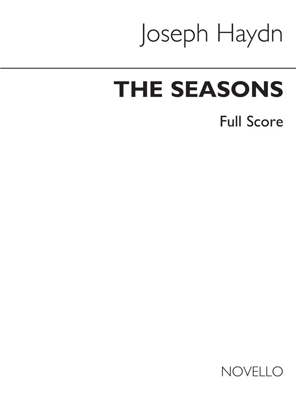 HAYDN JOSEPH THE SEASONS (PILKINGTON) ORCHESTRA FULL SCORE