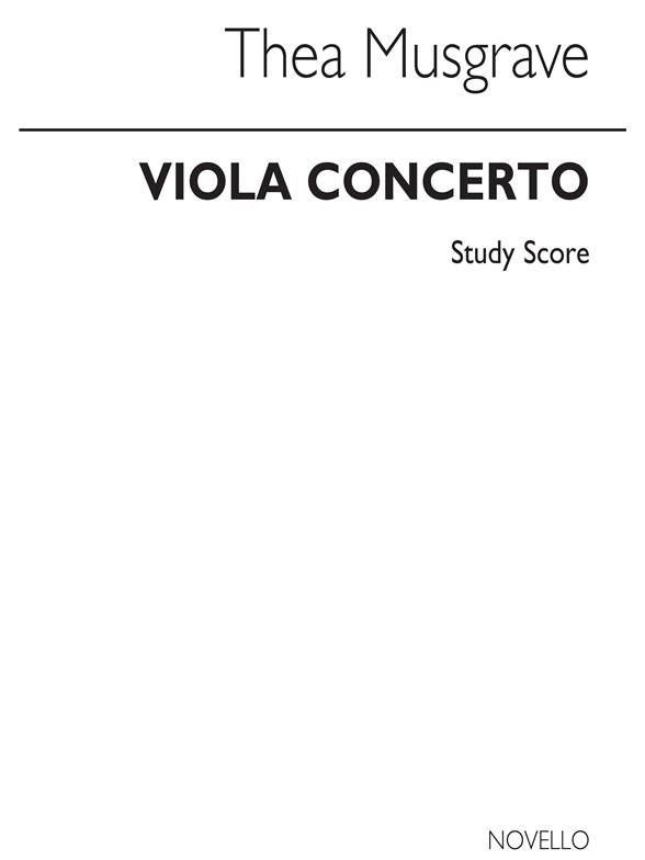 Musgrave: Concerto For Viola (Study Score)
