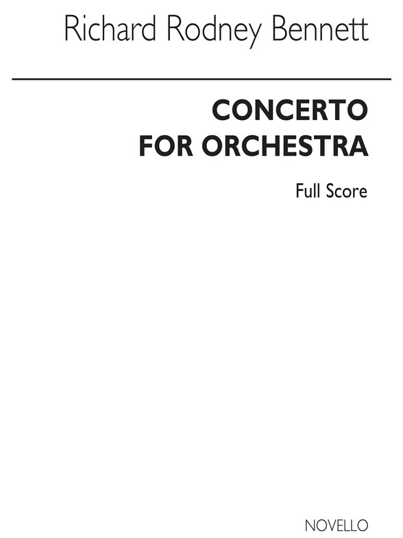 RR Bennett: Concerto For Orchestra (Score)